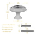 thumbnail image 4 of 4PCS Round Geometry Cabinet Fluorescence Knob Glowing in the Dark Furniture Drawer Pulls Handle with Screws, 4 of 5