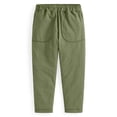 thumbnail image 3 of DJDLJWCJ Little Boys School Uniform Pants Straight Leg Elastic Waist Lightweight Casua Pants Summer Breathable Jogger Pants Green Size 6, 3 of 11