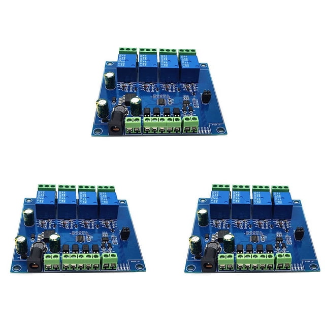 3X Modbus RTU Módulo de Relé de 4 Vías Interruptor de Módulo de Relé de 7-24 V Entrada Y Salida RS485/TTL con Protección Antirretroceso