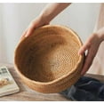 thumbnail image 5 of Clearance Under 5$, Medium Vietnamese Rattan Candy Basket Storage Basket Fruit Basket Tray Willow Basket Candy Storage Basket Round Round Fruit Basket Kaireo Fruit Plate, 5 of 6