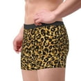 thumbnail image 4 of Balery Gold Glitter Leopard Men's Boxer Briefs, Soft and Breathable Cotton Underwear with nylon Waistband-X-Large, 4 of 9