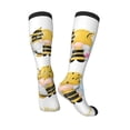 thumbnail image 5 of Lsque Gnomes Honey Bee Printed Crew Socks Men's Women's LightWeight Thin Casual Calf Socks ,Knee High Socks,Cotton Socks, 5 of 9