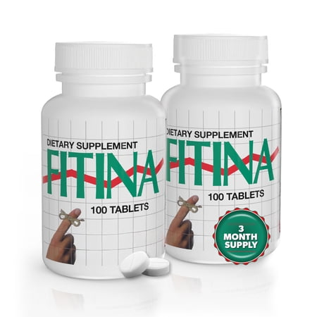 Fitina Brain Health Supplement for Memory, Focus, and Cognitive Support, 100 Tablets, 2-Pack