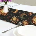 thumbnail image 4 of Yayeee Table Runner 70 inches Long Home Kitchen Dinning Party Decoration, Sun Moon and Stars Pattern, 4 of 7