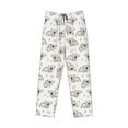 thumbnail image 6 of Uemuo Cartoon Koala Pattern Men's Wide Leg Palazzo Lounge Pants with Pockets Light Weight Loose Comfy Casual Pajama Pants-Medium, 6 of 9