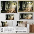 thumbnail image 4 of Designart "Bicycle peaceful Bicycle Path III" Transportation Floater Framed Wall Art Living Room, 4 of 7