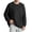 Black, variant on Men's Waffle Knit Sweater Crewneck Pullover Sweaters