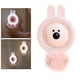 thumbnail image 4 of Lámpara de noche con forma de oso, recargable y con inducción infrarroja, que funciona con pilas. rosado, 4 of 9