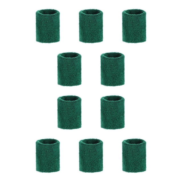 Eigraketly Muñequera deportiva que absorbe el sudor muñequera elástica unisex para niños adultos, verde militar ejercito verde 10piezas Eigraketly CBP021363