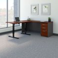 thumbnail image 2 of Bush Business Furniture SRC108HCSU 72 in. Series C L-Shaped Desk with 48 in. Height Adjustable Return & Storage - Hansen Cherry, 2 of 10