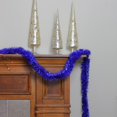thumbnail image 3 of Northlight 50' x 2.5" Unlit Shiny Lavish Blue Foil Tinsel Christmas and Hanukkah Garland, 3 of 3