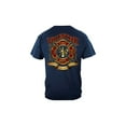 thumbnail image 2 of Erazor Bits Unisex Volunteer Fire Dept T-Shirt - Navy Blue First Respo, 2 of 2