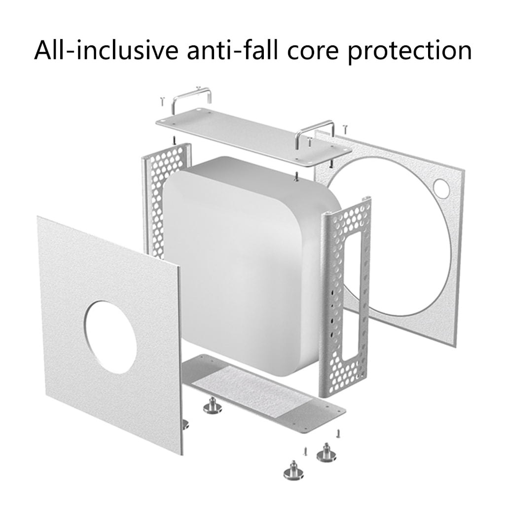 Aluminum Alloy Vertical Stand Protective Case For Mini Computer Host Efficient Cooling And Comprehensive Protections