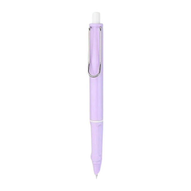 A Fine Writing 0.38Mm Press-Type Fountain Pen With Replaceable Ink Cartridge Lightweight Student Study Pen #X58yt