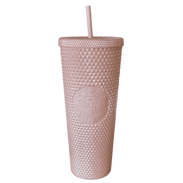 Starbucks 2024 Pink Pearl Bling Venti Tumbler 24 oz