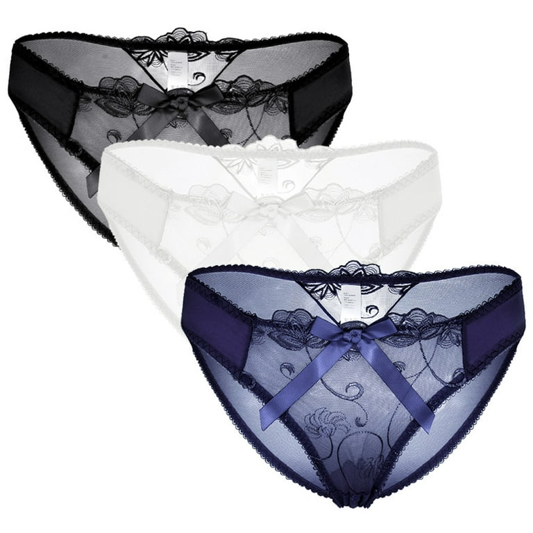 6pcs Sexy Lingerie Panties Lace See-Through Underwear Women's Panty