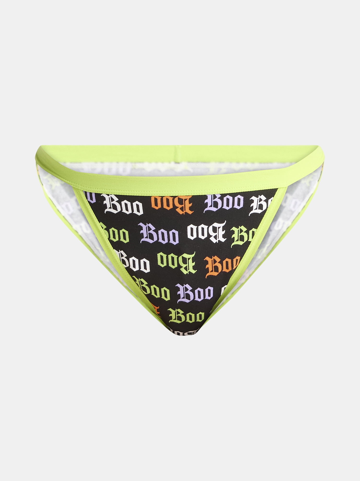 Way to Celebrate Women's Halloween String Bikini Panties, 3-Pack, Sizes S-XXL