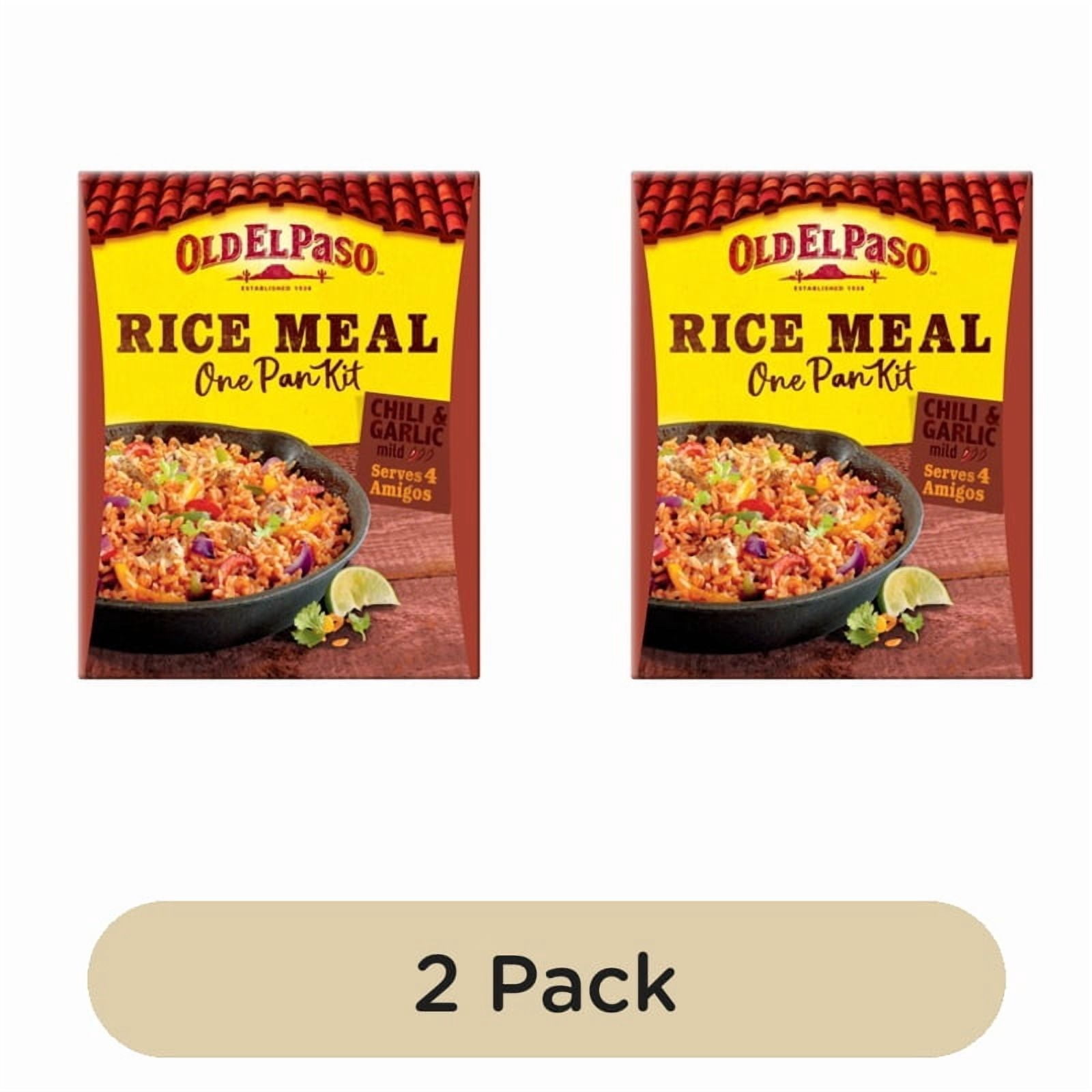 Old El Paso Mexican Chili & Garlic One Pan Rice Meal Kit 355g, British Import (Pack of 2)