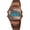 1123-Coffee Golden, variant on Unisex Classic Square Ultra Thin Digital Wrist Watch, Stainless Steel, Waterproof Luminous LED, Dual Time, Chronograph Stopwatch Alarm for Outdoor Sports