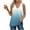 Blue, variant on Tank Tops for Women V-Neck Sleeveless Gradient Color Casual Loose Summer Beach Split Tank Tops Blue L