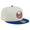 thumbnail image 3 of Men's-New Era  White New York Islanders Chrome Two-Toned 59FIFTY Fitted Hat, 3 of 6