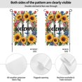 thumbnail image 2 of Spring Summer Garden Flag Welcome For Outside Sunflower Wreath With Letter H On Checkered Background 12×18 In Garden Activity Decoration Festival Outdoor Decoration Gazebo Day Memorial Day, 2 of 6