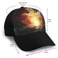 thumbnail image 2 of Naloa Red And White Flame Fox Adult adjustable Print Baseball Hat, Patchwork curved brim baseball capfor Men and Women, One Size, 2 of 5
