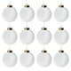 thumbnail image 3 of Bolas decorativas navideñas, 12 bolas de terciopelo flocadas, adornos navideños de plástico, adornos colgantes para árbol de Navidad, adornos navideños de 3,15 pulgadas, adornos navideños para exterio, 3 of 7