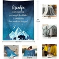 thumbnail image 2 of Grandpa Gifts Blanket 60"x50", Gifts for Grandpa from Granddaughter Grandson, Grandpa Gifts from Grandchildren, Best Granddad Gifts, Great Grandfather Gifts Ideas Throw Blankets, 2 of 6