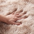 thumbnail image 6 of YEERSWAG Shag Area Rug, 5 x 8 ft Ultra Soft Fluffy Area Rug for Living Room Bedroom Indoor Carpet, Brown, 6 of 11