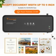 Bonsaii Thermal Laminator 9 inch Laminator Machine with 20PCS Laminating Pouches