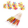 thumbnail image 4 of 144 Pcs Handmade Umbrella Picks Cocktail Sticks for Tropical Drink Pool Party Decorations, Star Shape, 4 of 6
