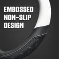 thumbnail image 5 of XUKEY Flat Bottom D Shape  Steering Wheel Cover For Tesla Model 3 Model Y Leather, 5 of 8