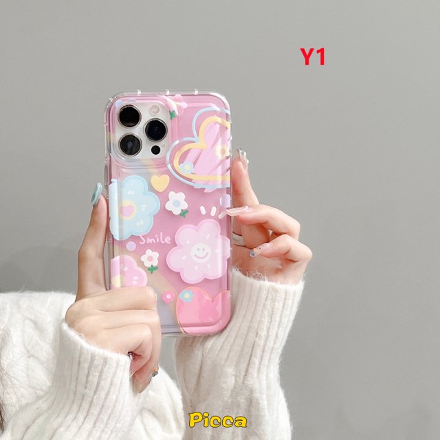 Para Samsung A12 A04s A03s A13 A30s A50 A52 A03 A04 A04E A52s A23 A32 A11 A50s M23 M13 A20 A02s A30 F23 Ins Coreano Linda Sonrisa Acuarela Fresca Flor A Prueba De Golpes Airbag Estuche Suave Gao Jiahui unisex