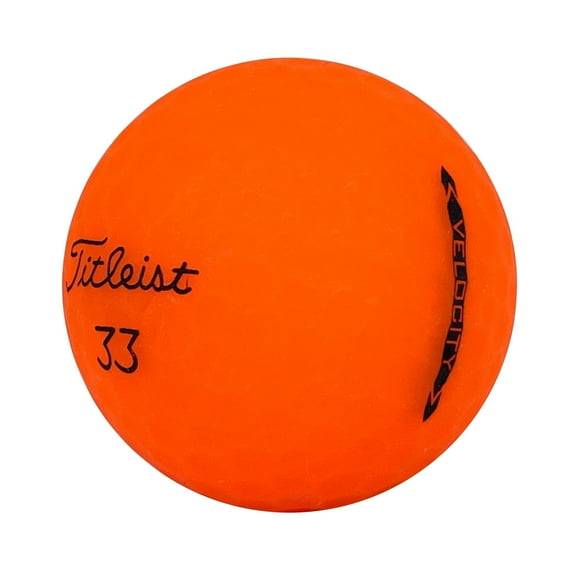 24 Velocity Matte Orange 5A Recycled Golf Balls, by Mulligan USA