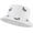 White, variant on Butterfly Embroidered Bucket Hat Reversible Packable Foldable Beach Sun Hat Outdoor Cap for Women Men