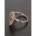 thumbnail image 2 of Limited Time Sale: 1.25 Carat Peach Pink Morganite (pear cut Morganite) and Diamond Engagement Ring in 10k Rose Gold, 2 of 2
