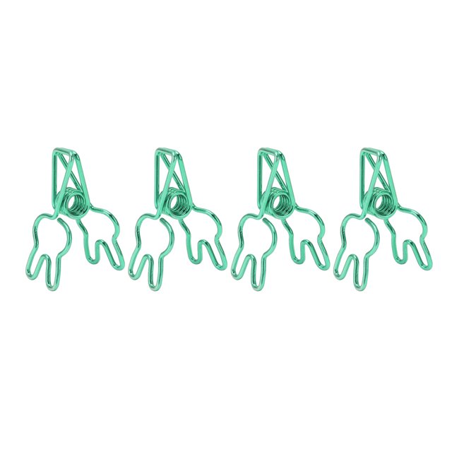 Abrazaderas de papel, 100 clips para carpetas, lindos clips para carpetas de oficina, clips para carpetas hechos a medida para la perfección Jadeshay A