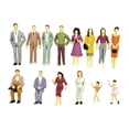 thumbnail image 2 of Figuras en miniatura a escala 1/25, figuritas de personas en miniatura, pequeños adornos, accesorios para fotografía. 14 piezas, 2 of 9