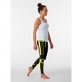 thumbnail image 5 of Tron yellow Leggings for physical sportswear gym Womens Leggings, 5 of 6