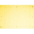 thumbnail image 1 of Ahgly Company Machine Washable Indoor Rectangle Solid Yellow Modern Area Rugs, 4' x 6', 1 of 4