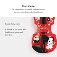 thumbnail image 3 of Kids Electronic Violin Educational Musical Instrument Kindergarten Studying Practice Kindergarten Nursery Home Learning Development Toy Boys Girls Red, 3 of 9