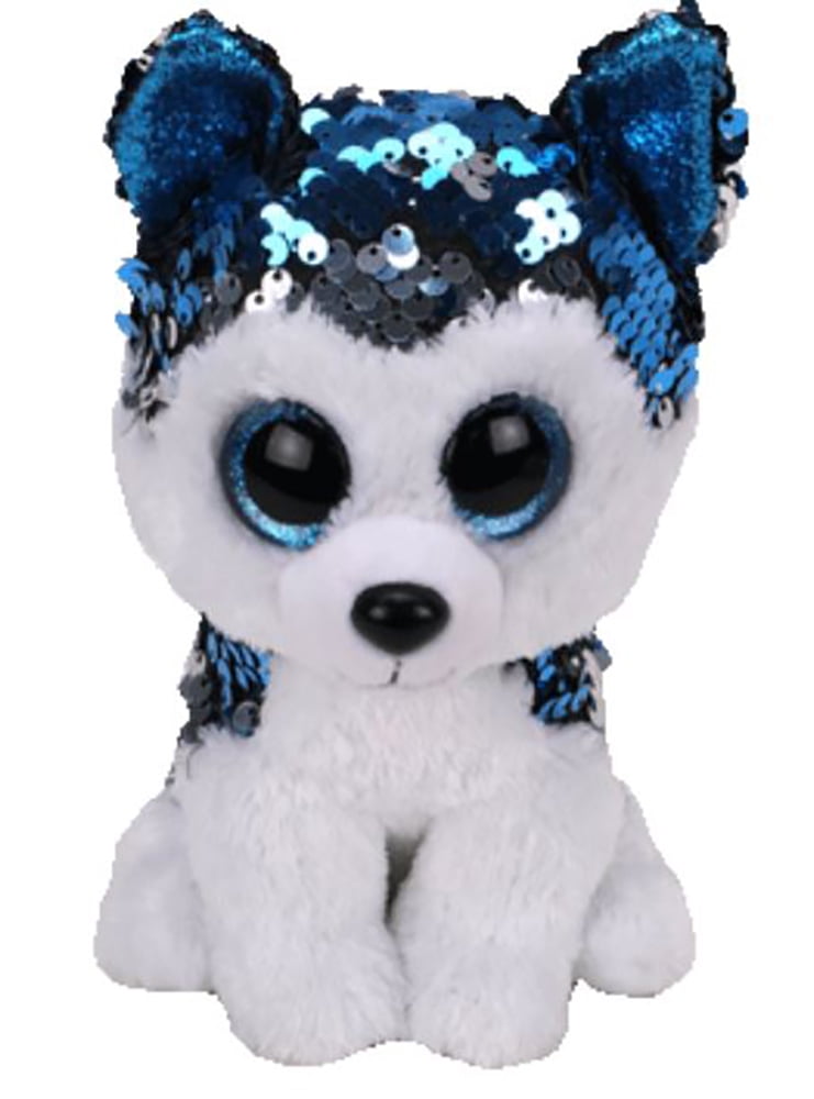 TY Flippables Slush - Sequin Husky - 6 