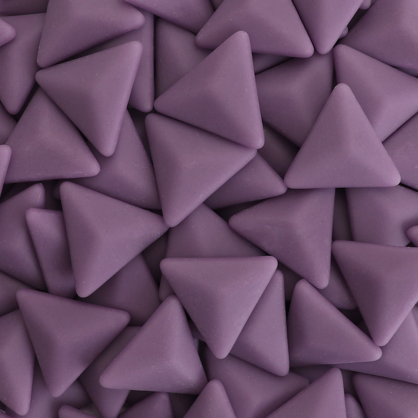 Milltown Merchants Matte Triangle Mosaic Tile Pieces (Dark Orchid, 1 Pound)