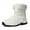 White, variant on YOURDIARY Womens Snow Boots Winter Waterproof Warm Fur Lined Mid-Calf Boots Comfortable Outdoor Anti-Slip Walking Shoes