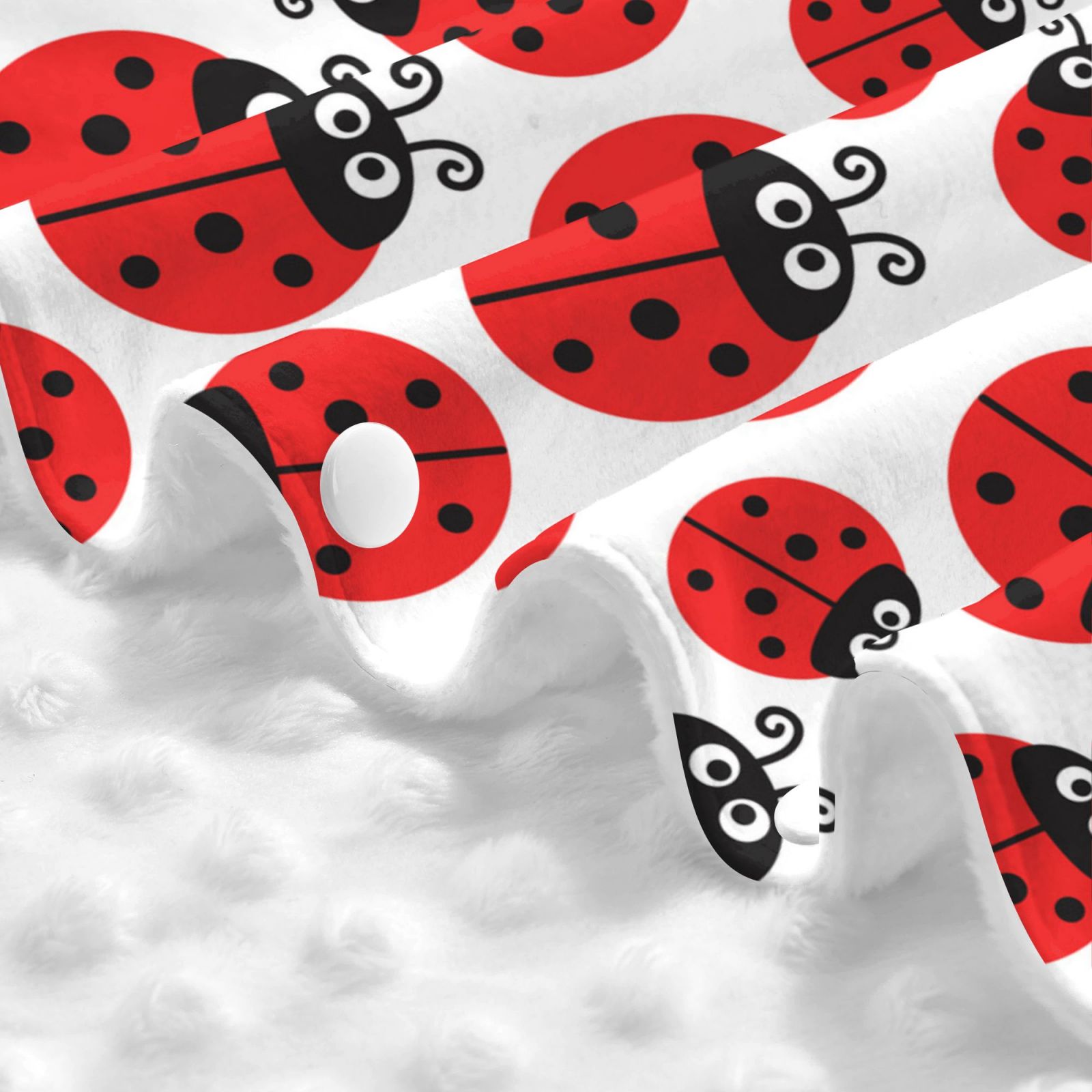 Car Seat Cover Baby - Cartoon Ladybug Breathable Infant Car Seat Cover for Baby Carseat, Lightweight Comfort Baby Essentials Must Haves Newborn Stuff for Girl Boy