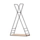 thumbnail image 1 of Estantería triangular de pared de madera para almacenamiento, estantería multiusos para colgar en la pared. negro, 1 of 9