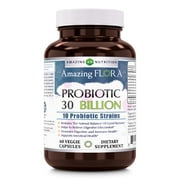 AMAZING NUTRITION Amazing Flora Probiotic 10 Strains 30 Billion 60 VCaps