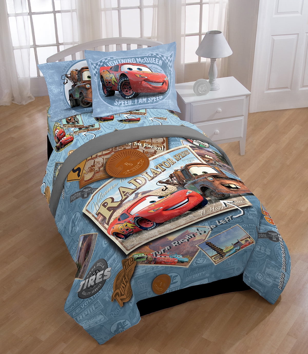 Disney Cars Tune Up Twin Bed In A Bag, Disney Bed In A Bag Twin