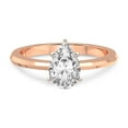 thumbnail image 3 of IGI Certified 5 Carat Pear Shape Lab Grown Diamond Engagement Ring | 14K Rose Gold |Eva Six Prong Knife Edge Diamond Ring | FG-VS1-VS2 Quality Friendly Diamonds, 3 of 5